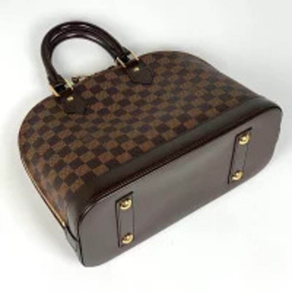 Louis Vuitton Alma Damier Handbag Brown